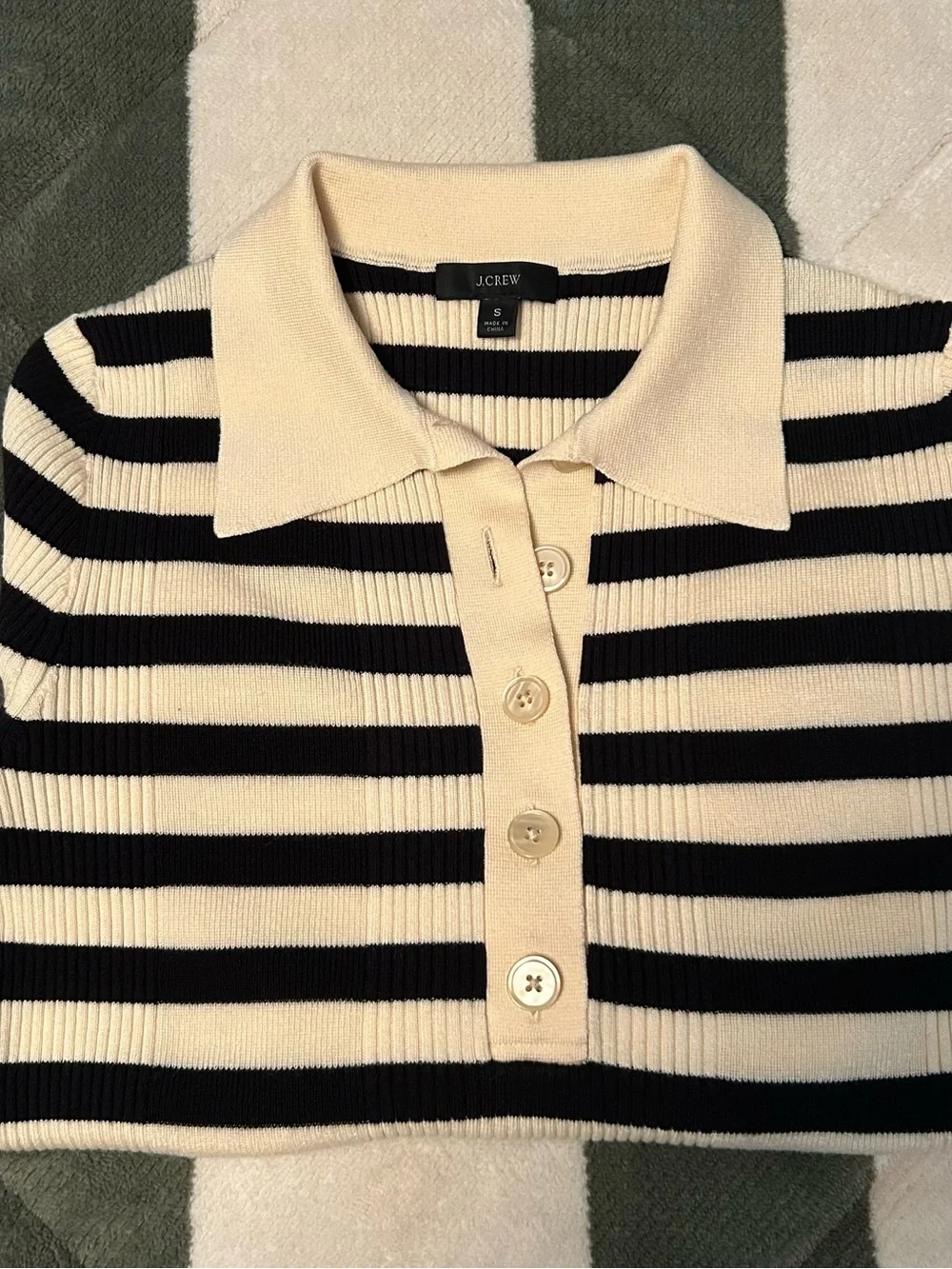 J Crew Striped Sweater woman’s size small